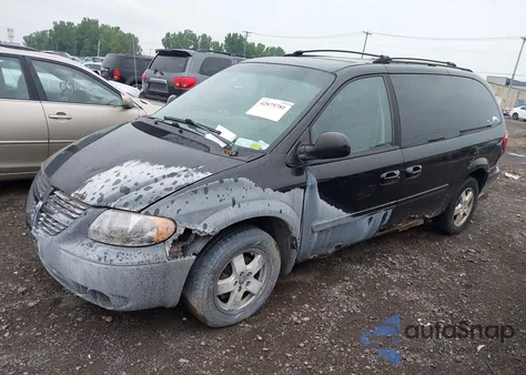 2007 Dodge Grand Caravan Sxt из США, поврежденный, VIN 2D4GP44L77R317153